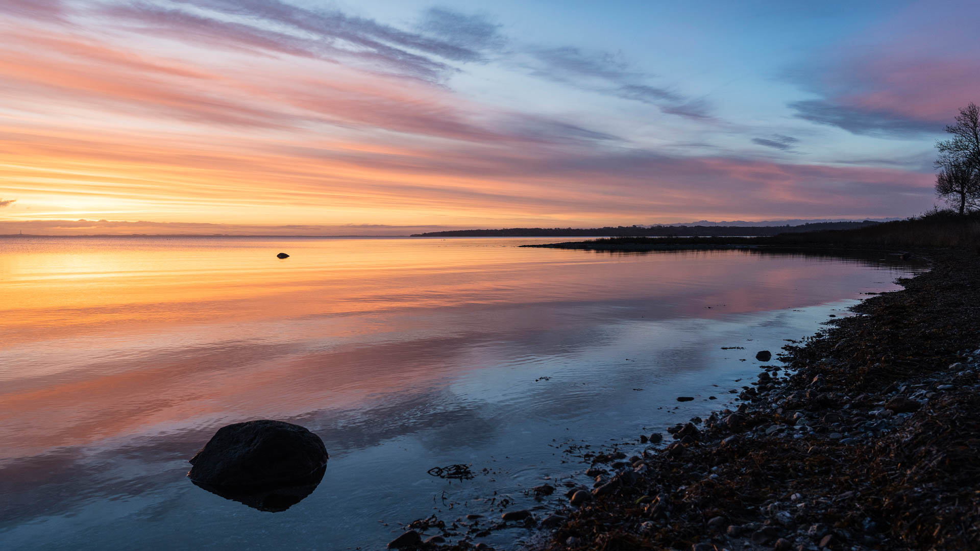 Sonnenaufgang über der Ostsee, Seeland
